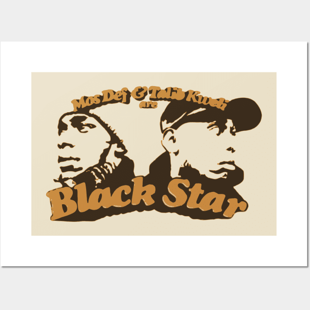 Black Star FanArt Tribute Rap Duo Wall Art by darklordpug